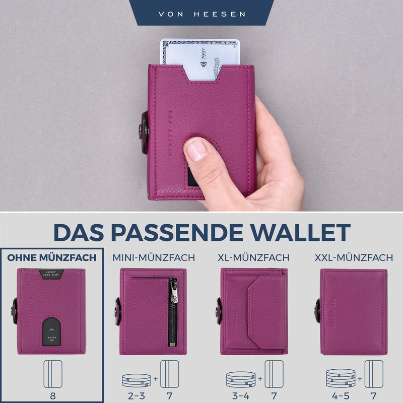 Slim Wallet mit RFID-Schutz und 6 Kartenfächer