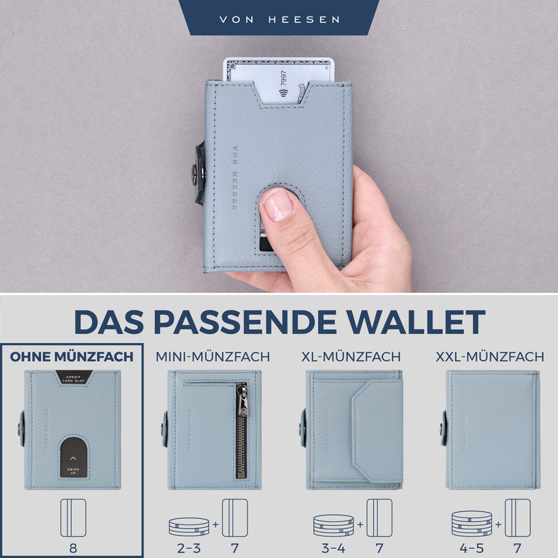 Slim Wallet mit RFID-Schutz und 6 Kartenfächer