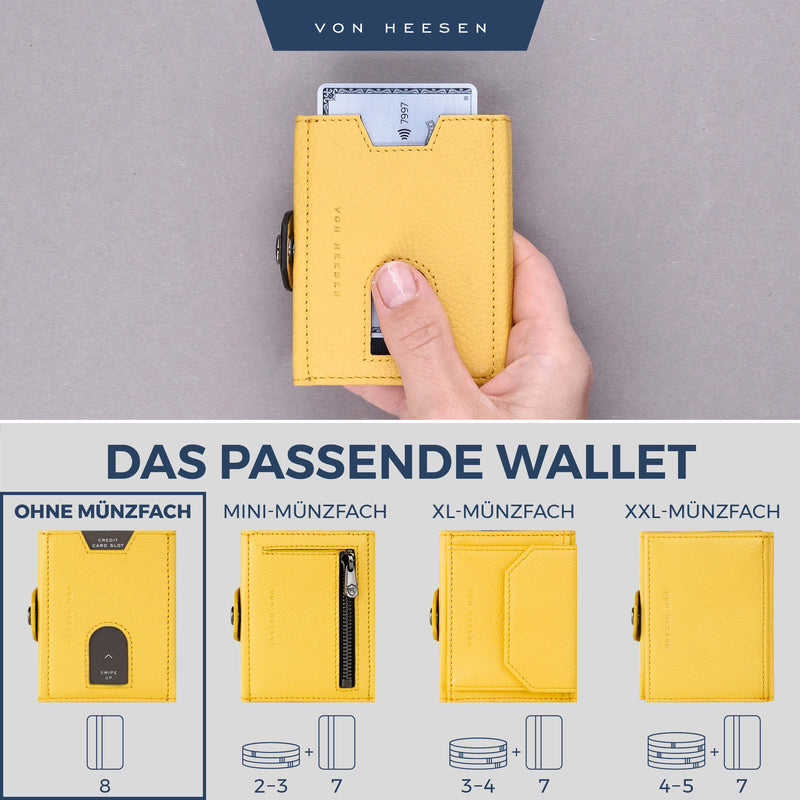 Slim Wallet mit RFID-Schutz und 6 Kartenfächer
