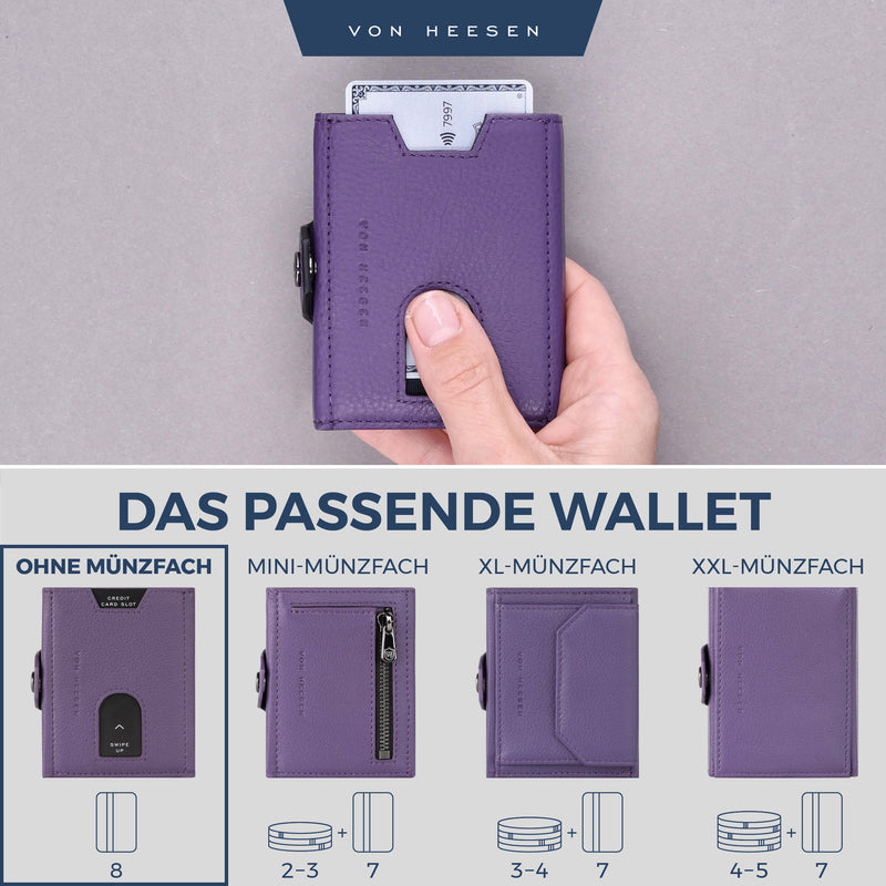 Slim Wallet mit RFID-Schutz und 6 Kartenfächer