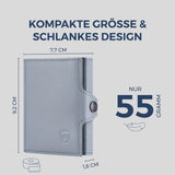 Slim Wallet mit RFID-Schutz & 8 Kartenfächer (Genarbt)