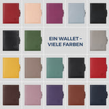 Slim Wallet mit RFID-Schutz, 7 Kartenfächer & Mini-Münzfach (Waxy)