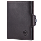 Slim Wallet mit RFID-Schutz, 7 Kartenfächer & Mini-Münzfach (Waxy)