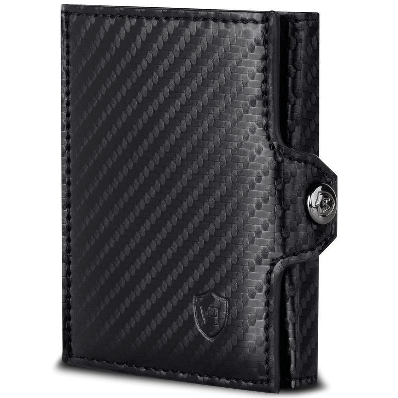 Slim Wallet mit RFID-Schutz, 5 Kartenfächer und XL-Münzfach