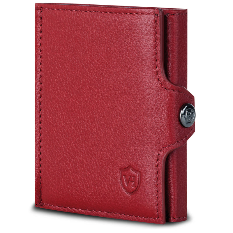 Slim Wallet mit RFID-Schutz, 5 Kartenfächer und XL-Münzfach