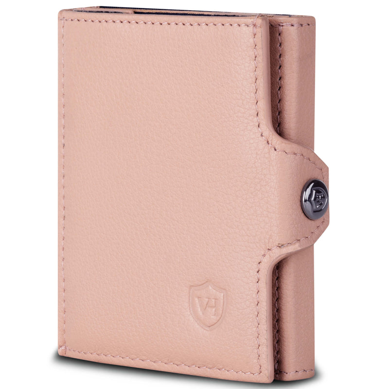 Slim Wallet mit RFID-Schutz, 5 Kartenfächer und XL-Münzfach