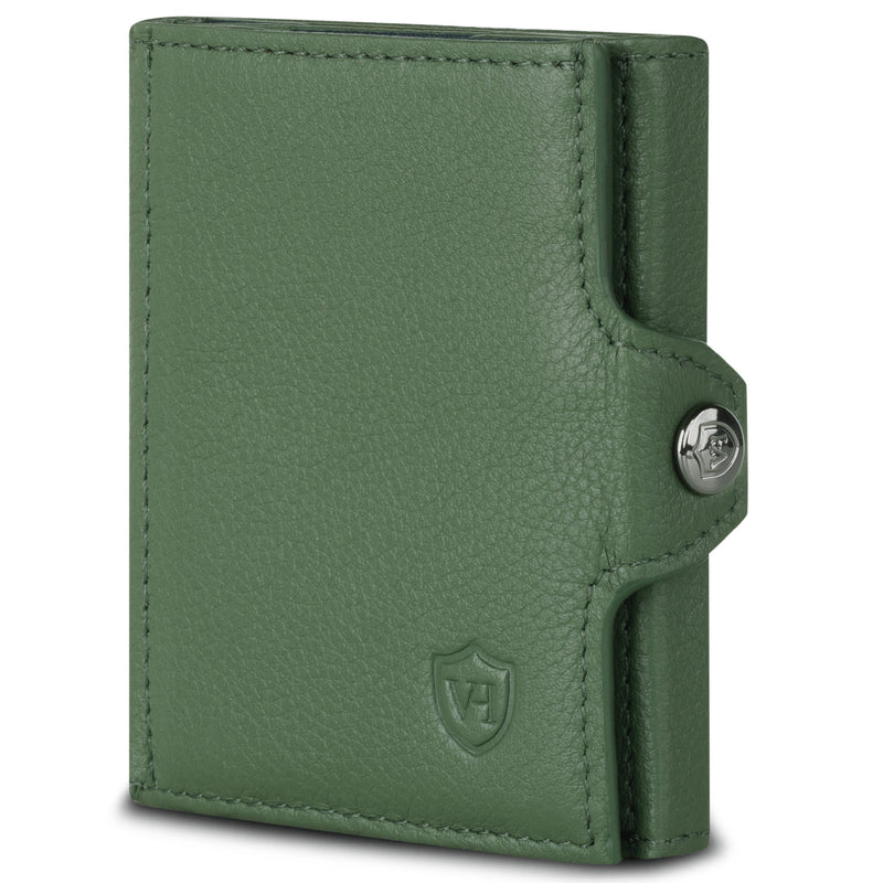 Slim Wallet mit RFID-Schutz, 5 Kartenfächer und XL-Münzfach