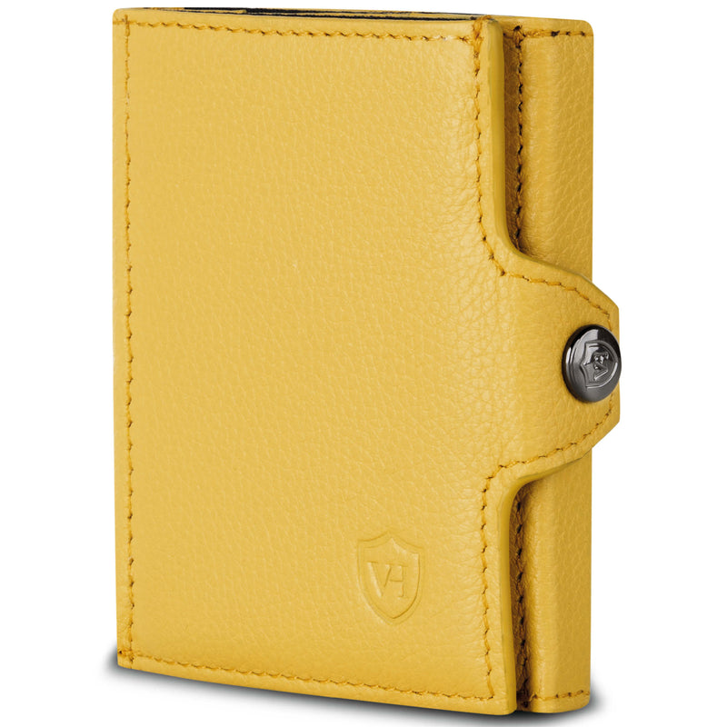 Slim Wallet mit RFID-Schutz, 5 Kartenfächer und XL-Münzfach