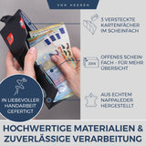 Slim Wallet mit RFID-Schutz, 5 Kartenfächer und XL-Münzfach