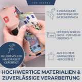 Slim Wallet mit RFID-Schutz, 5 Kartenfächer und XL-Münzfach
