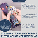 Slim Wallet mit RFID-Schutz, 5 Kartenfächer und XL-Münzfach