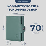 Slim Wallet mit RFID-Schutz, 5 Kartenfächer und XL-Münzfach