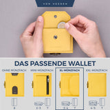 Slim Wallet mit RFID-Schutz, 5 Kartenfächer und XL-Münzfach