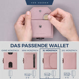 Slim Wallet mit RFID-Schutz, 5 Kartenfächer und XL-Münzfach