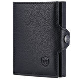 Slim Wallet mit RFID-Schutz, 7 Kartenfächer & XL-Münzfach (Genarbt)