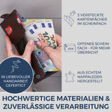 Slim Wallet mit RFID-Schutz, 7 Kartenfächer & XL-Münzfach (Genarbt)