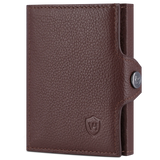 Slim Wallet mit RFID-Schutz, 7 Kartenfächer & XL-Münzfach (Genarbt)