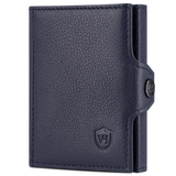 Slim Wallet mit RFID-Schutz, 7 Kartenfächer & XL-Münzfach (Genarbt)