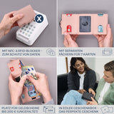 Slim Wallet mit RFID-Schutz, 7 Kartenfächer & XL-Münzfach (Genarbt)