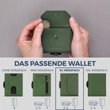 Slim Wallet mit RFID-Schutz, 7 Kartenfächer & XL-Münzfach (Genarbt)