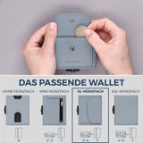 Slim Wallet mit RFID-Schutz, 7 Kartenfächer & XL-Münzfach (Genarbt)