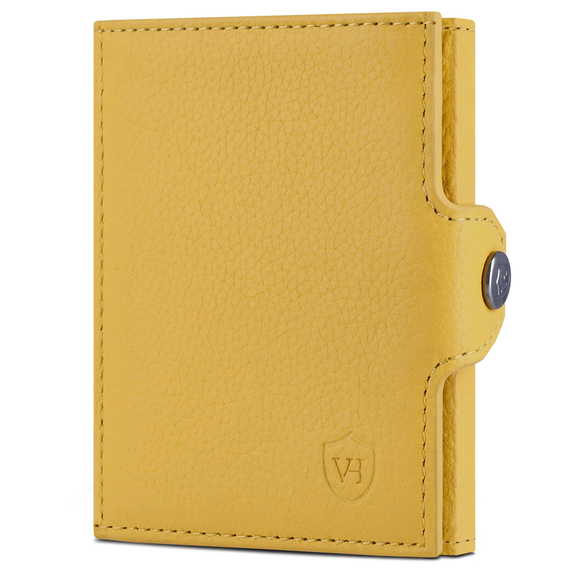 Slim Wallet mit RFID-Schutz, 7 Kartenfächer & XL-Münzfach (Genarbt)