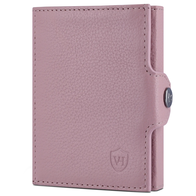 Slim Wallet mit RFID-Schutz, 7 Kartenfächer & XL-Münzfach (Genarbt)