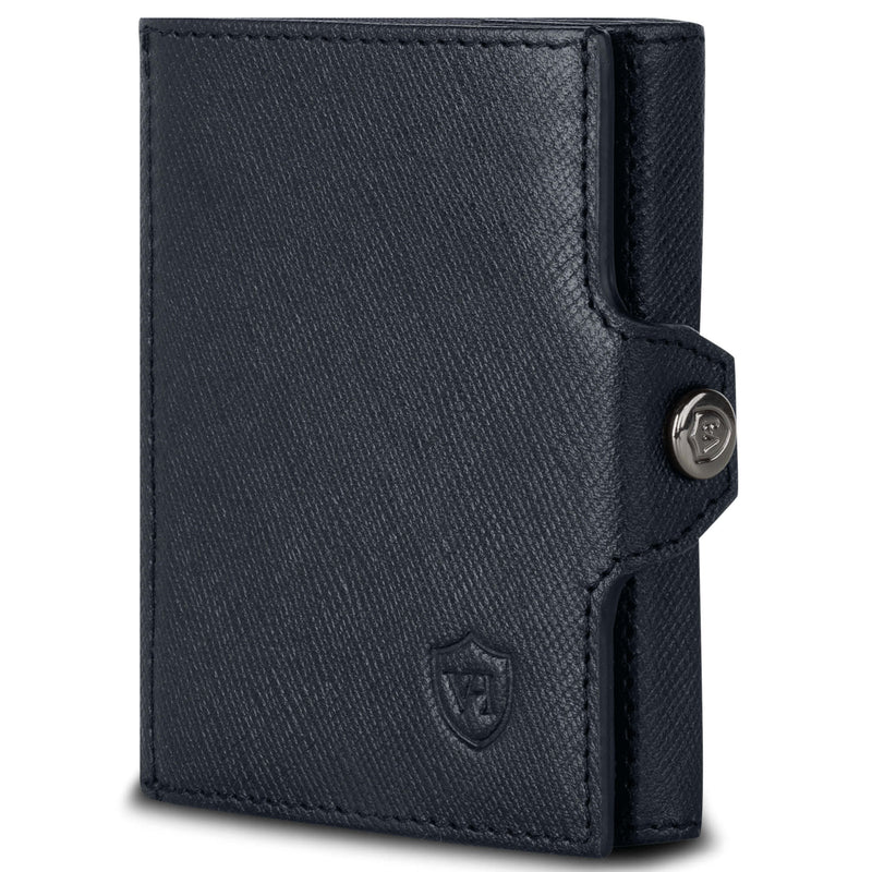 Slim Wallet mit RFID-Schutz, 5 Kartenfächer und XXL-Münzfach