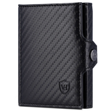 Slim Wallet mit RFID-Schutz, 7 Kartenfächer & XXL-Münzfach (Carbon)