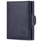 Slim Wallet mit RFID-Schutz, 7 Kartenfächer & XXL-Münzfach (Genarbt)