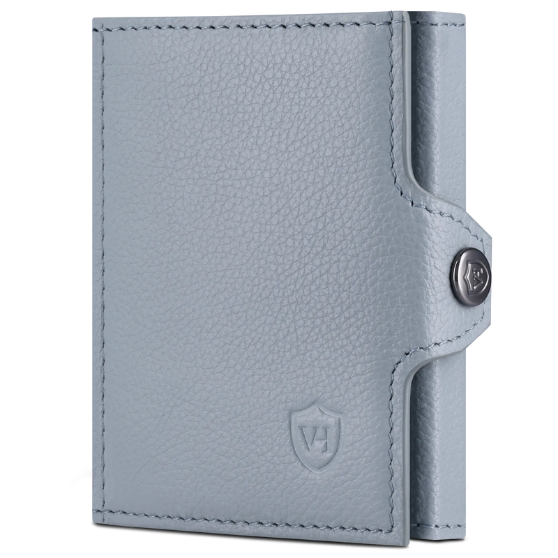 Slim Wallet mit RFID-Schutz, 7 Kartenfächer & XXL-Münzfach (Genarbt)