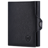 Slim Wallet mit RFID-Schutz, 7 Kartenfächer & XXL-Münzfach (Saffiano)