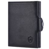 Slim Wallet mit RFID-Schutz, 7 Kartenfächer & XXL-Münzfach (Waxy)
