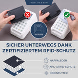 Slim Wallet mit RFID-Schutz und 6 Kartenfächer