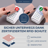 Slim Wallet mit RFID-Schutz und 6 Kartenfächer