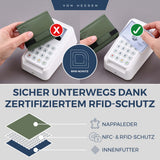 Slim Wallet mit RFID-Schutz und 6 Kartenfächer