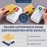 Slim Wallet mit RFID-Schutz und 6 Kartenfächer