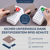 Slim Wallet mit RFID-Schutz und 6 Kartenfächer