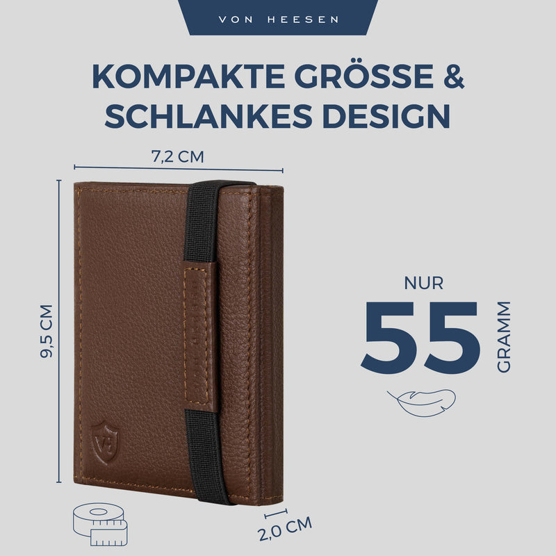 Slim Wallet mit RFID-Schutz und 6 Kartenfächer