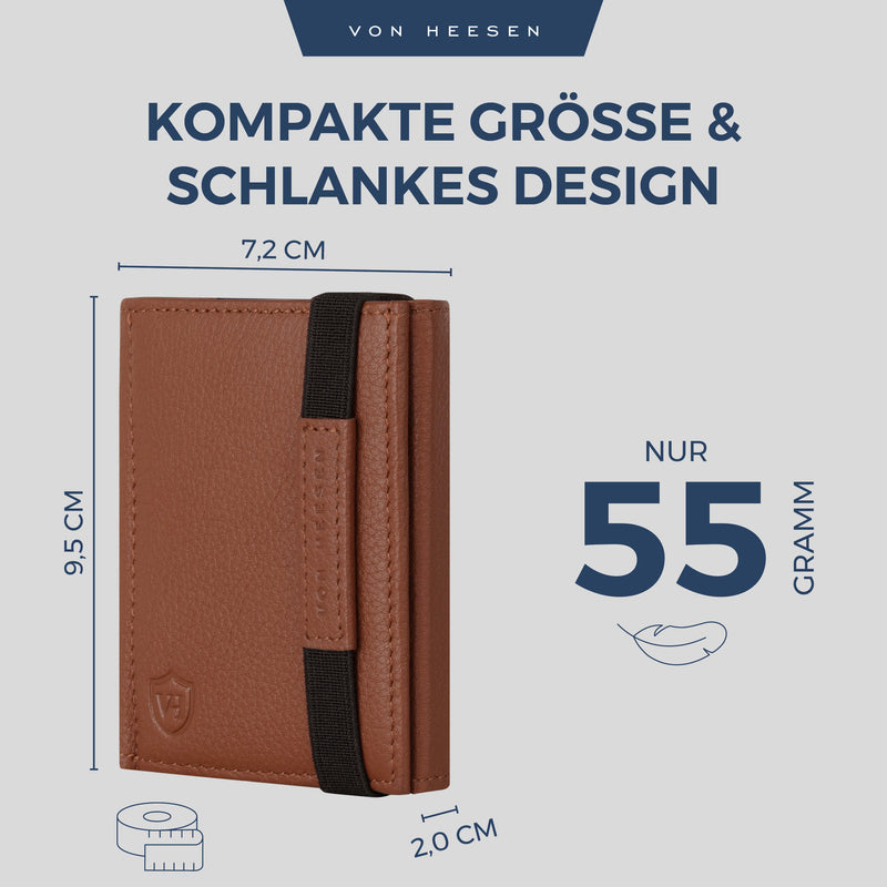 Slim Wallet mit RFID-Schutz und 6 Kartenfächer