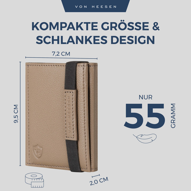 Slim Wallet mit RFID-Schutz und 6 Kartenfächer