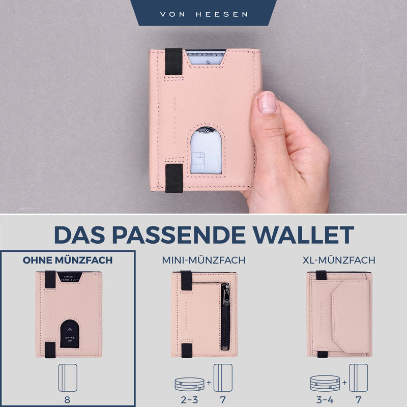Slim Wallet mit RFID-Schutz und 6 Kartenfächer