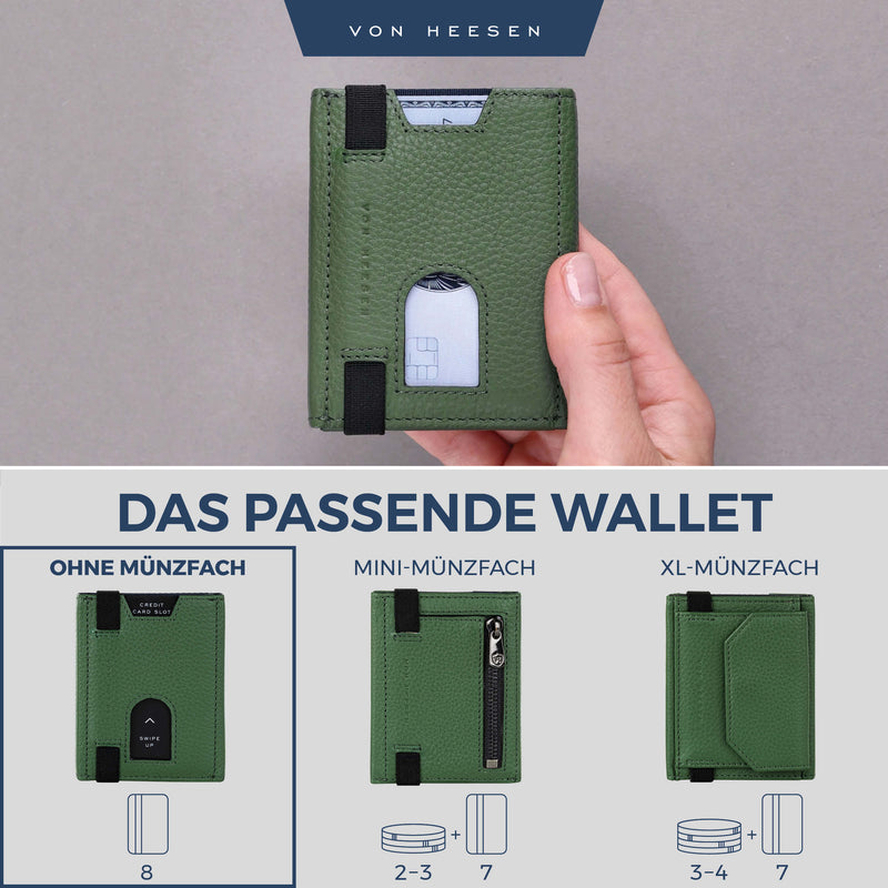 Slim Wallet mit RFID-Schutz und 6 Kartenfächer