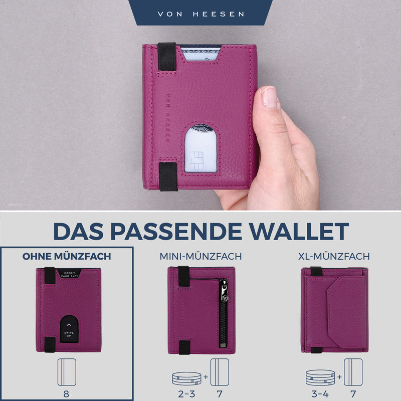 Slim Wallet mit RFID-Schutz und 6 Kartenfächer