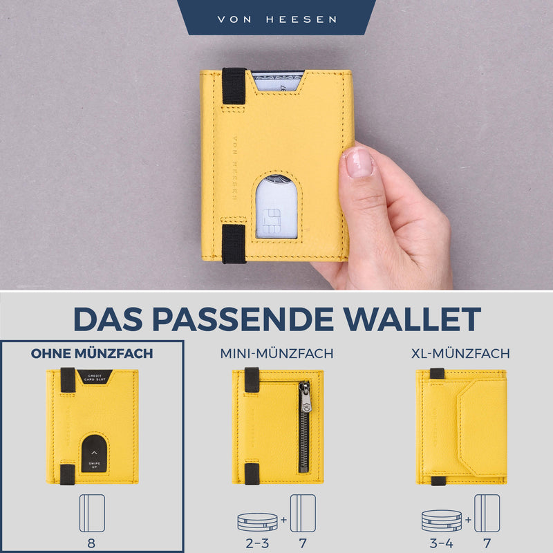 Slim Wallet mit RFID-Schutz und 6 Kartenfächer