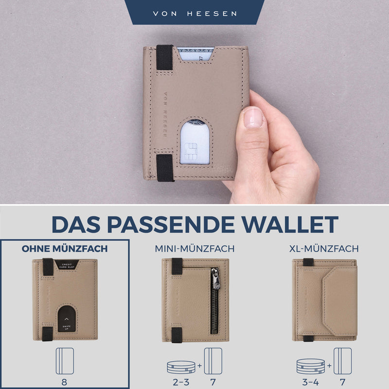 Slim Wallet mit RFID-Schutz und 6 Kartenfächer
