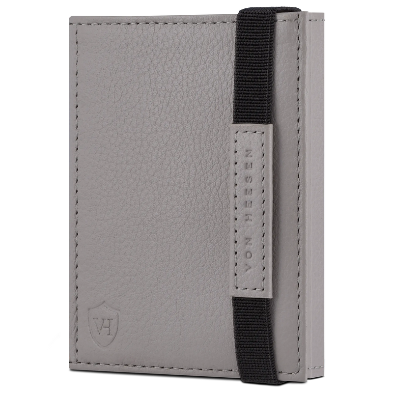 Slim Wallet mit RFID-Schutz & 8 Kartenfächer (Genarbt)