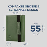 Slim Wallet mit RFID-Schutz & 8 Kartenfächer (Genarbt)