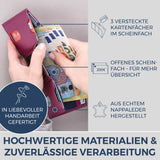 Slim Wallet mit RFID-Schutz & 8 Kartenfächer (Genarbt)