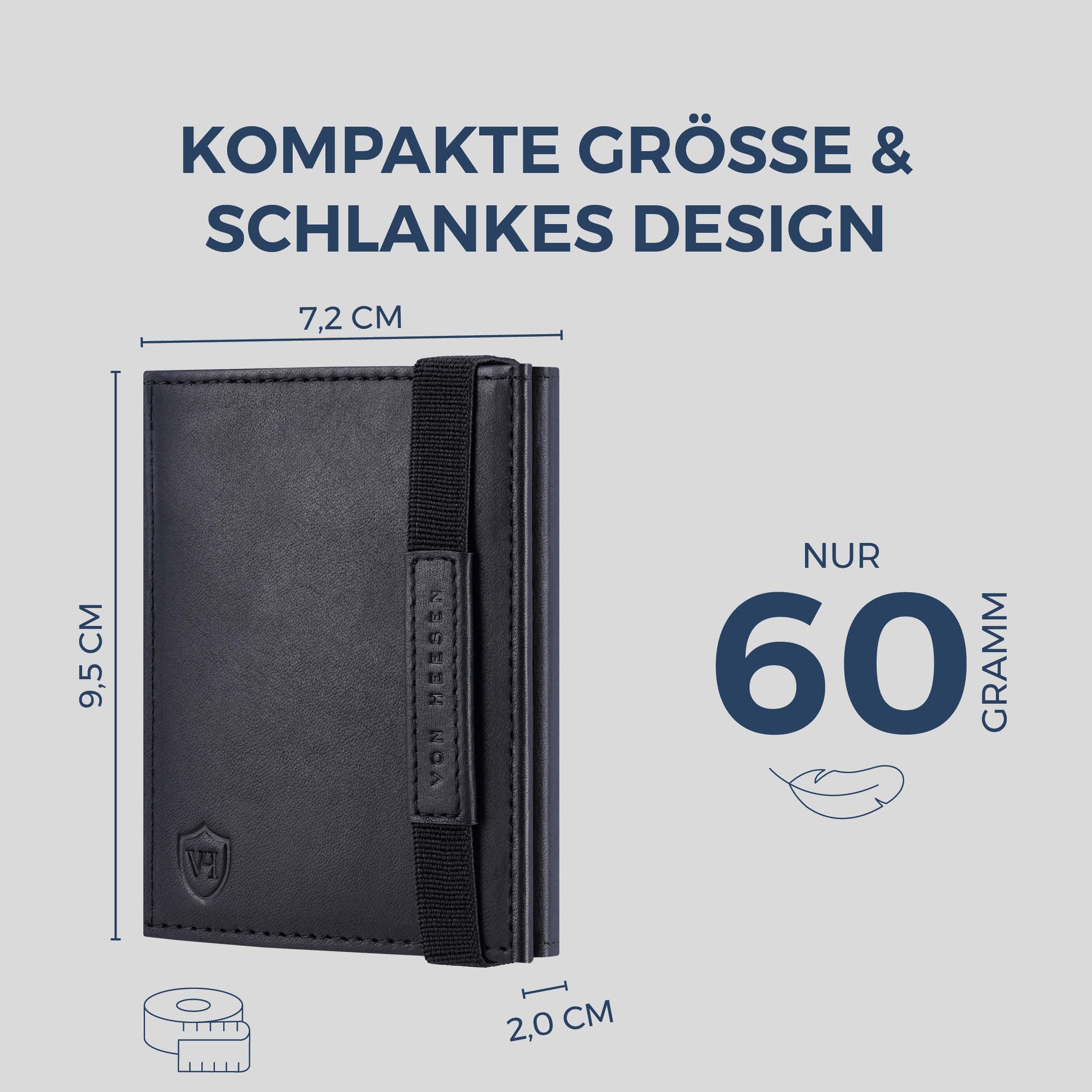 Slim Wallet mit RFID-Schutz & 8 Kartenfächer (Waxy)